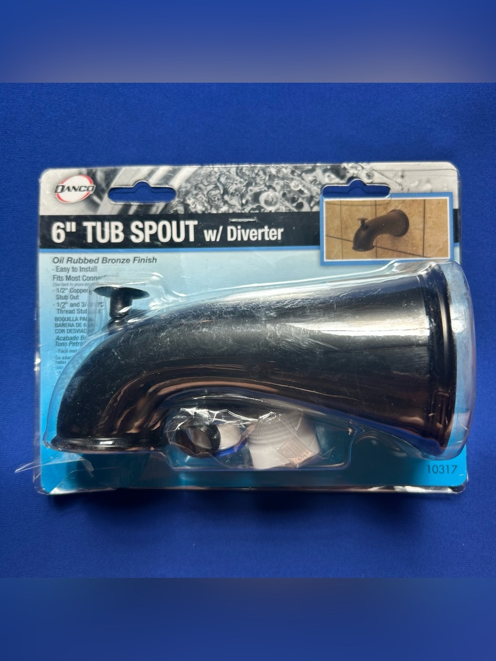 6” Tub Spout with Diverter - Oil Rubbed Bronze (10317)